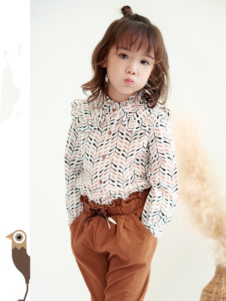 Girls foreign style baby shirt Korean shirt top