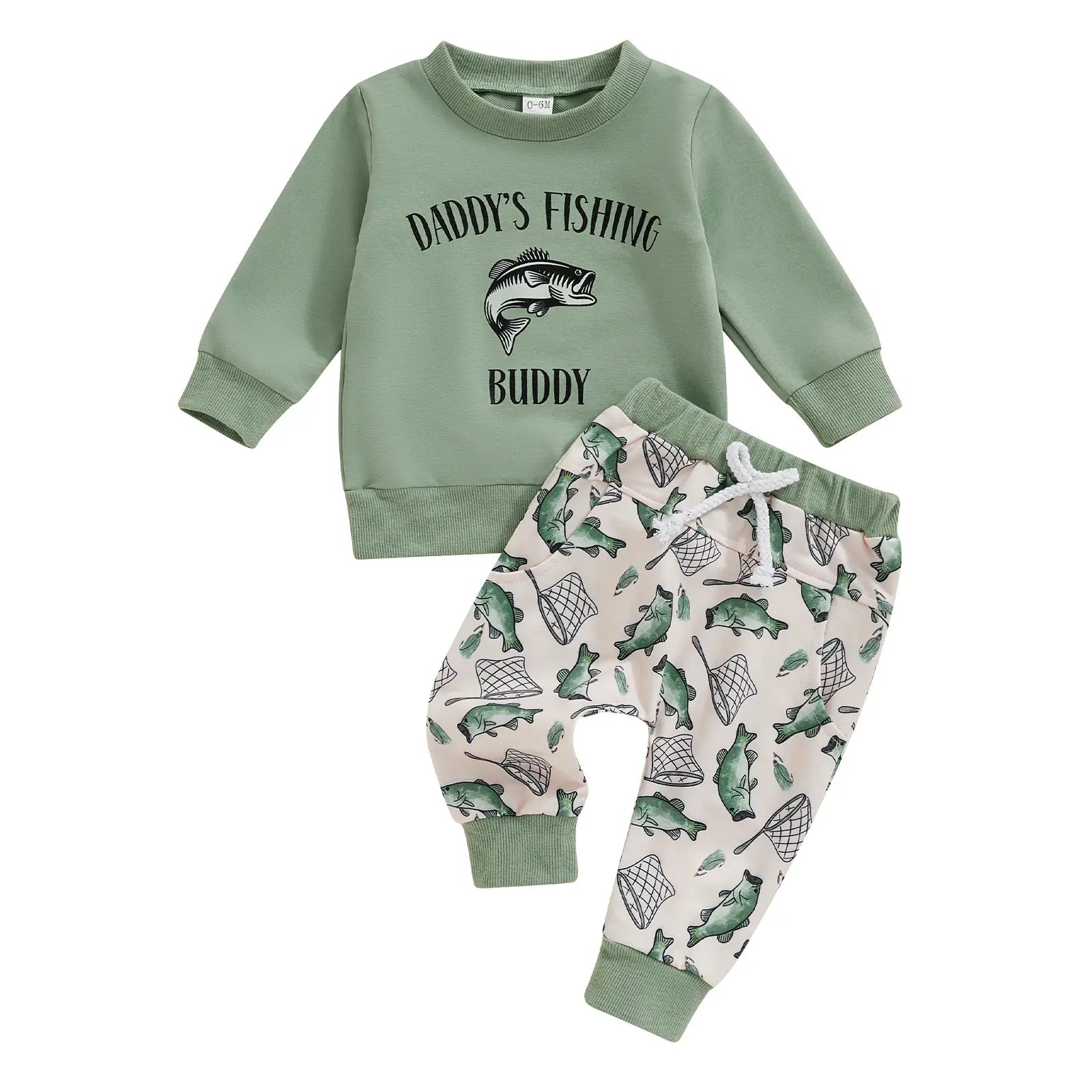 Boys Fashion Personality Sweater Trousers Suit